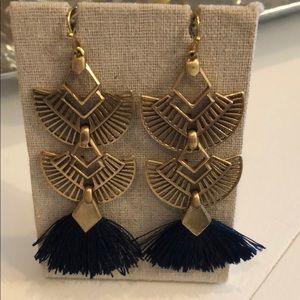 Stella & Dot Aida Tassel Chandelier Earrings